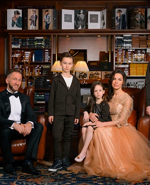 Съемка Pablosky с Оскаром Кучера и его семьей для журнала Perfect